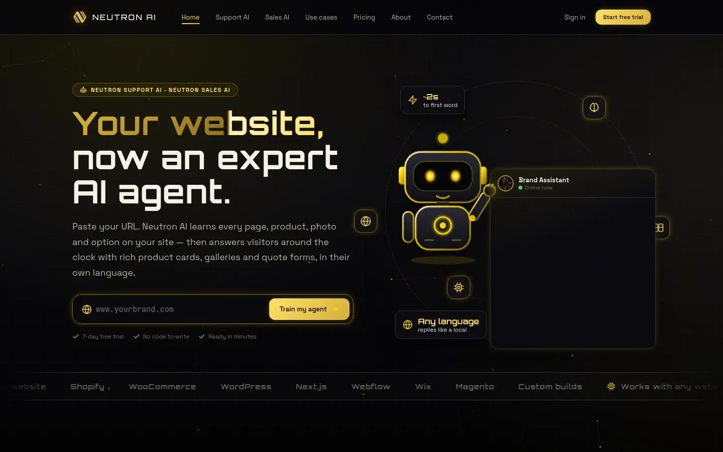 Neutron AI homepage